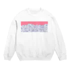 三姉妹とウフフのお店の集合!!!(pink) Crew Neck Sweatshirt