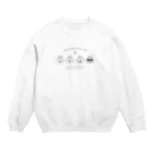 Mintoキャラクターストアのうさぎゅーん！おかおシンプル Crew Neck Sweatshirt