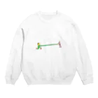 sand_ricefieldの離れてみるひと Crew Neck Sweatshirt