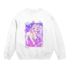 あにゃぱんるーむのゲームなぐーだらく天使ちゃん Crew Neck Sweatshirt