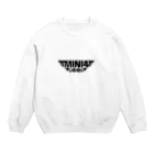 mini4goodのmini4goodロゴブラック Crew Neck Sweatshirt