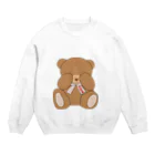 monaのシャイなクマ Crew Neck Sweatshirt