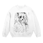 💤負け犬インターネット💤の虚無んてーるちゃん Crew Neck Sweatshirt