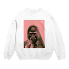 yu_gorillaの自画像 Crew Neck Sweatshirt