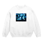 SHOPマニャガハの玉ボケ(ver:ブルー) Crew Neck Sweatshirt