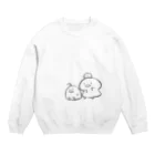 ぬくぬく布団のわきわきのふたり Crew Neck Sweatshirt