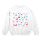 ゆきんこのサンタのネコたち Crew Neck Sweatshirt