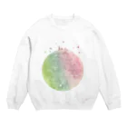 氷海屋のルナとうさぎ Crew Neck Sweatshirt