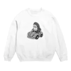 サメ わりとおもいの運転を覚えたモノクロのサメ2021 Crew Neck Sweatshirt