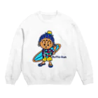 鎌倉のご当地キャラぶったくんのbeach style Butta-kun Crew Neck Sweatshirt