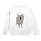 NIKORASU GOのわんこデザイン「いくの？」 Crew Neck Sweatshirt