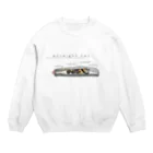 斜め上支店のまっすぐ猫-3.2 Crew Neck Sweatshirt