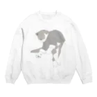 中華呪術堂（チャイナマジックホール）の猫功夫(猫カンフー) Crew Neck Sweatshirt