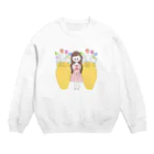 Paggnionのチューリップgirl Crew Neck Sweatshirt