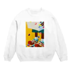 トムヤムクンのジェリービーンズの宅急便 Crew Neck Sweatshirt