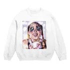 クワモト カツヒコのエロ漫画少女風 Crew Neck Sweatshirt