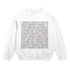 まめるりはことりのちみまめ文鳥ちゃん【まめるりはことり】 Crew Neck Sweatshirt