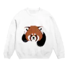 hinononokaのレッサーパンダ Crew Neck Sweatshirt