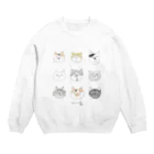 コトリヱ商店のkotolierのいろいろニャンズ Crew Neck Sweatshirt