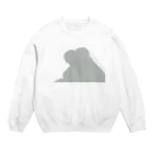 キノコもちの離れないで Crew Neck Sweatshirt