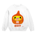 loveclonesの福だるま型 オカメインコ ノーマル Crew Neck Sweatshirt