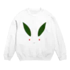 盛毛亭の雪うさぎ Crew Neck Sweatshirt