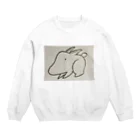 大江のイルカみたいな顔のウサギ描いてんじゃねえよ！ Crew Neck Sweatshirt