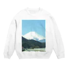 言葉グッズの富士山 Crew Neck Sweatshirt