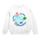 yuccoloの泡あわパラダイス Crew Neck Sweatshirt