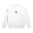 yoisoのねむそうな　めがねボウヤ Crew Neck Sweatshirt