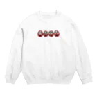 メロンパンこしはらの世界の喜怒哀楽だるま Crew Neck Sweatshirt