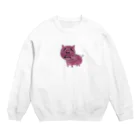 メロンパンこしはらの世界のハムとして食べられるブタちゃん Crew Neck Sweatshirt