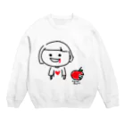 ハットーフルーツのりんご齧ったら歯ぐきから血が出た Crew Neck Sweatshirt