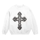 Fickleのシルバークロス／Pray for the World Crew Neck Sweatshirt