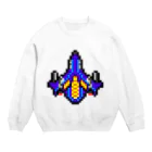 ８BIT STOREの宇宙の戦闘機 Crew Neck Sweatshirt