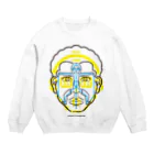 よシまるシンの図人間1 Crew Neck Sweatshirt