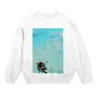 tsukaoのワイキキビーチ縦 Crew Neck Sweatshirt