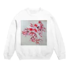 水墨絵師 松木墨善の桜開花 Crew Neck Sweatshirt