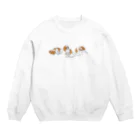 ankoromochiのキャバリア(3匹ver) Crew Neck Sweatshirt