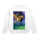 bearskissのゴールドバルーン Crew Neck Sweatshirt