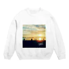 RUI❤︎の海辺の夕日 Crew Neck Sweatshirt