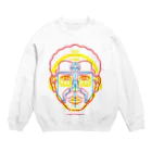 よシまるシンの図人間1_2 Crew Neck Sweatshirt