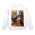 あゆみのインコのトラ Crew Neck Sweatshirt