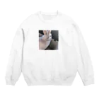 向日葵👾のうさぎ🐰 Crew Neck Sweatshirt