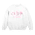 IENITY　/　MOON SIDEの【IENITY】Sad Rabbit Club #Pink Crew Neck Sweatshirt