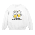 イラスト MONYAAT のBEER!BEER!BEER! A Crew Neck Sweatshirt