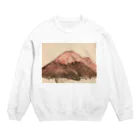 ナスの花のレッド富士山 Crew Neck Sweatshirt