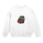 ぶたさんHOUSEの一服豚くん Crew Neck Sweatshirt