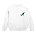 川沿い豆工房 出張所のかっこいい羽 Crew Neck Sweatshirt