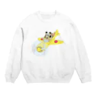 ガモさんのワッヒー操縦士 Crew Neck Sweatshirt